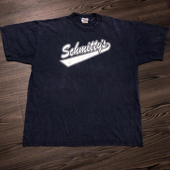 Jerzees Other - Navy ‘Schmitty’s’ Graphic Number Tee